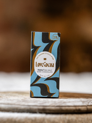 Love Cocoa Maldon Sea Salt 70% Dark Chocolate Bar